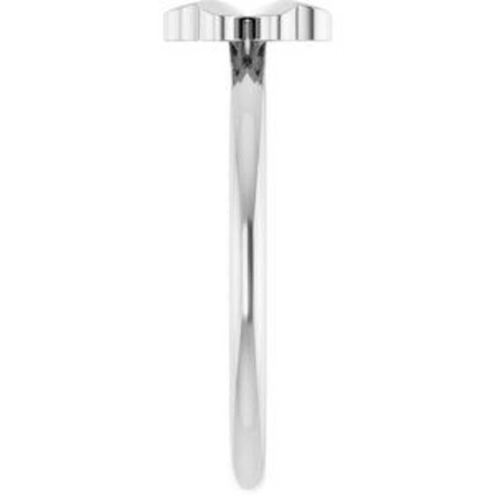 Sterling Silver Four-Leaf Clover Stackable Ring - image 4